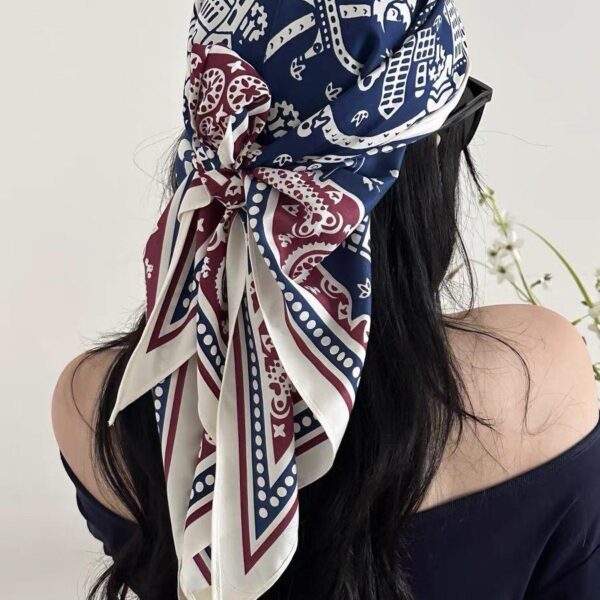 Pañuelo Bandana Catia Azul Marino