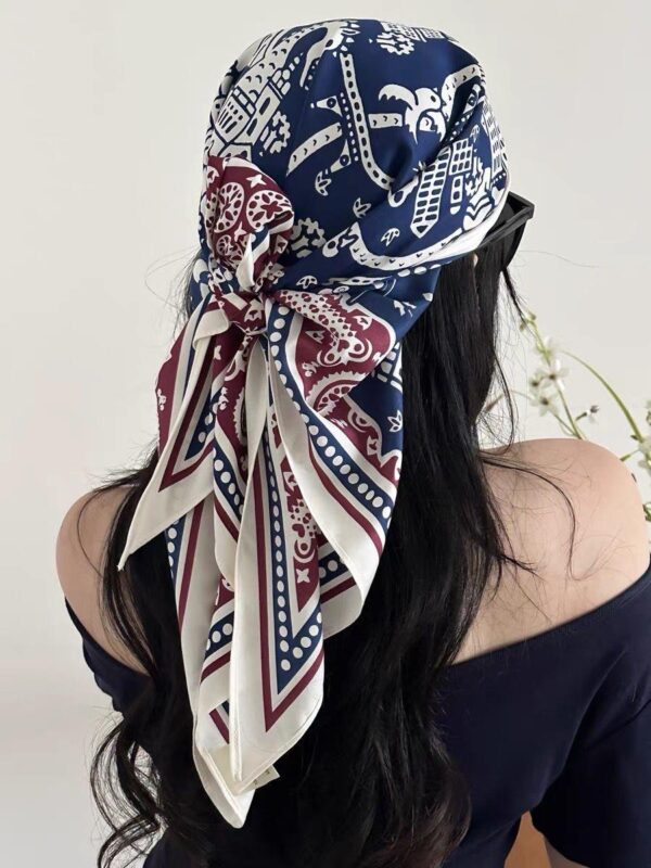 Pañuelo Bandana Catia Azul Marino