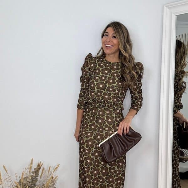 Conjunto Milán Estampado Verde Caza