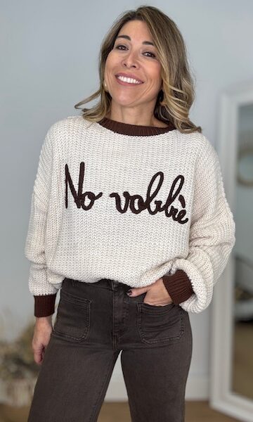 Jersey Punto Aitana Marrón