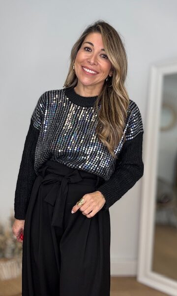 Jersey Lentejuelas Negro