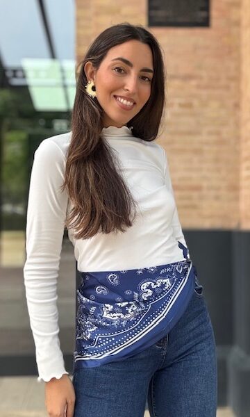 Pañuelo Bandana Margaret Azul