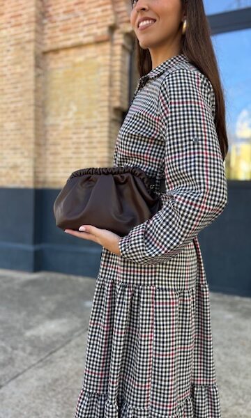 Clutch Polipiel Marrón Chocolate