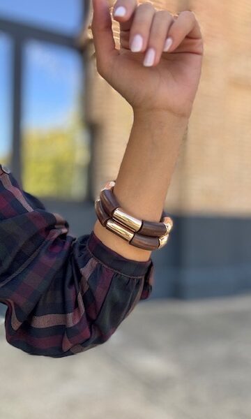 Pulsera Elástica Arabia Marrón