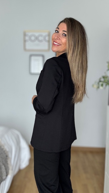 Chaqueta Punto Roma Negra - Imagen 4