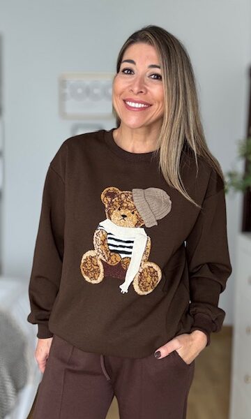 Sudadera Osito Marrón