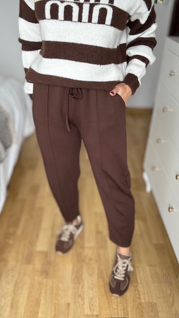 Pantalón deportivo globo marrón - Imagen 6