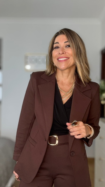 Chaqueta Punto Roma Marrón - Imagen 3