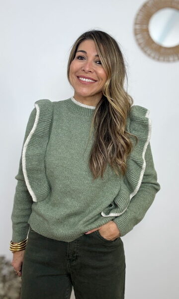 Jersey Pía Volante Verde Caza