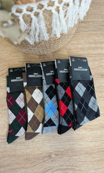 Calcetín caballero Rombos