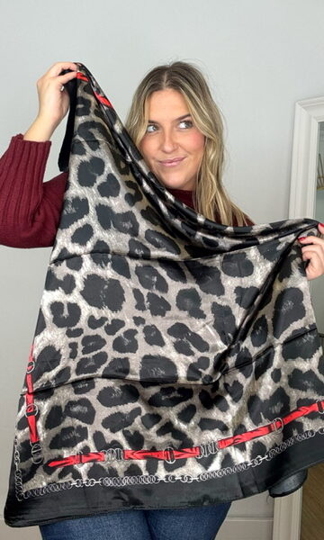 Pañuelo Bandana Leo Gris