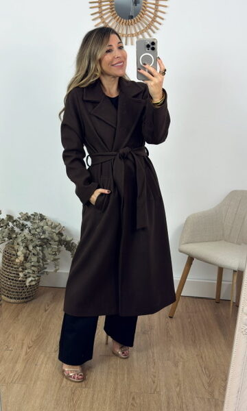 Abrigo Sastre Paño Marrón