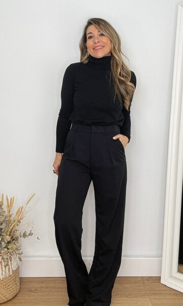 Pantalón sastre negro