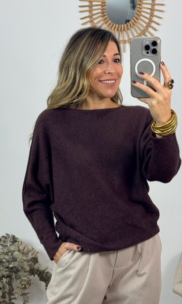 Jersey Cloty Marrón Chocolate