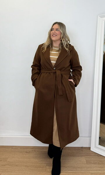 Abrigo Paño Marrón