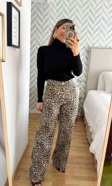 Jeans Animal Recto Claro