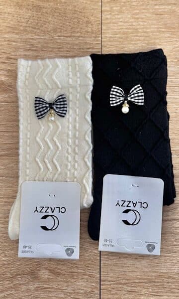 Calcetines Trenzados Lazos