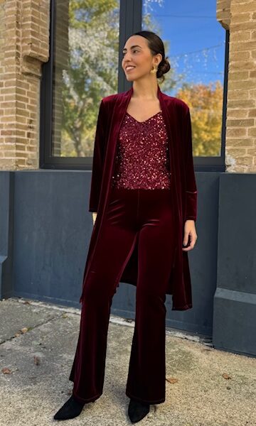 Levita Terciopelo Burdeos