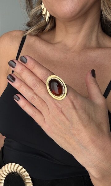 Anillo Harmony Carey Dorado