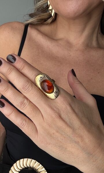 Anillo Ovalado Melissa Dorado