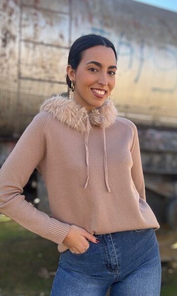 Jersey Punto Jimena Camel