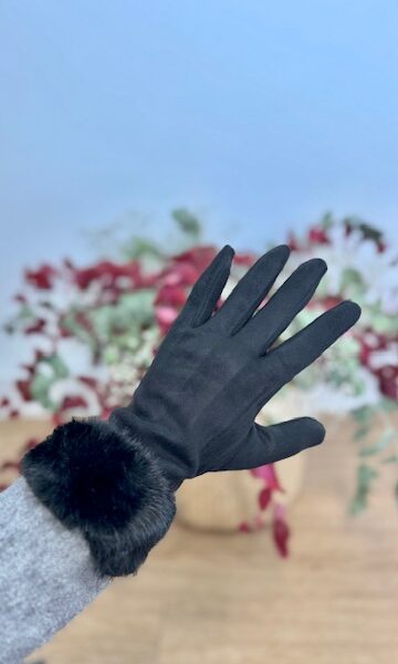 Guantes Pelo Sintético Negro