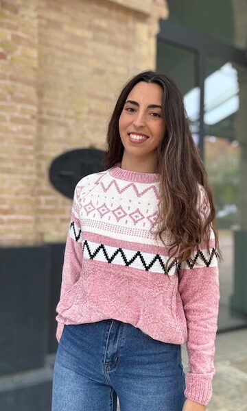 Jersey Chenilla Greca Rosa