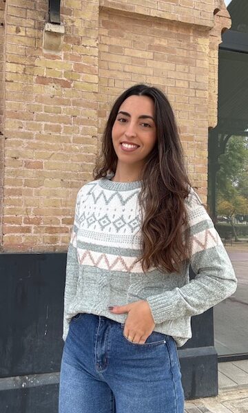 Jersey Chenilla Greca Verde