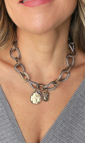 Gargantilla Eslabones Bicolor