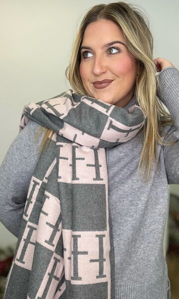 Pashmina Estampada Rosa