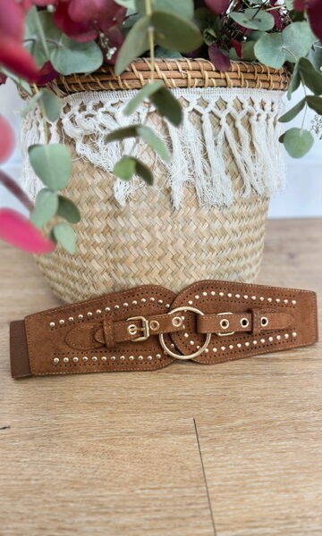 Cinturón Ancho Valentina Marrón