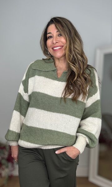 Jersey Polo Verde Caza Beige