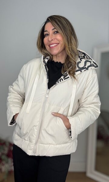 Anorak reversible beige