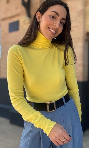 Jersey Cuello Cisne Amarillo