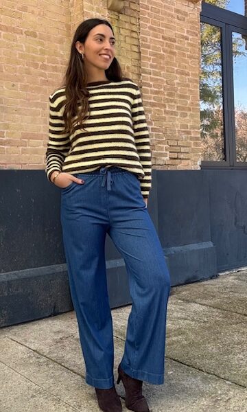 Pantalón Denim Elastico