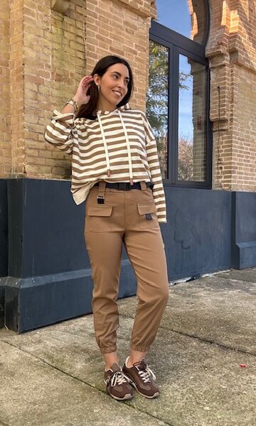 Pantalón Bolsillos Camel