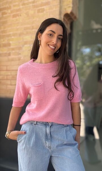 Jersey Manga Corta Rosa