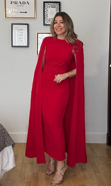 Vestido Invitada Atenea Rojo