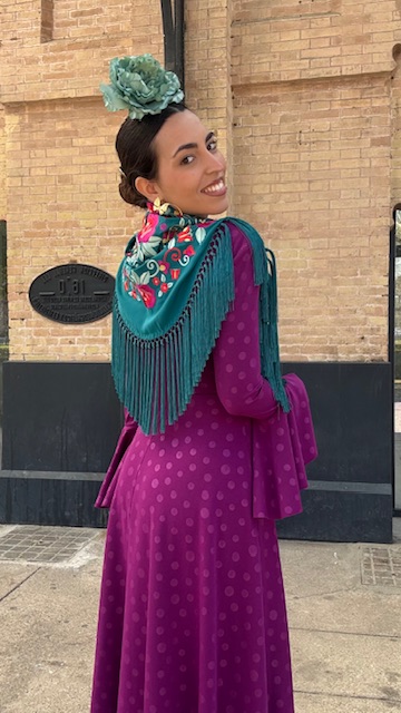 Vestido Flamenca Oroboy Lunares Buganvilla - Imagen 9