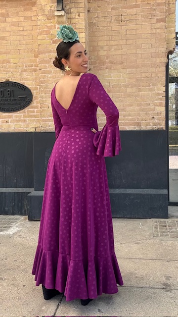 Vestido Flamenca Oroboy Lunares Buganvilla - Imagen 4