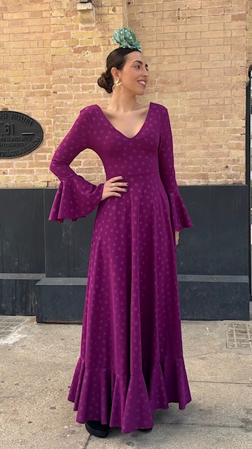 Vestido Flamenca Oroboy Lunares Buganvilla - Imagen 6