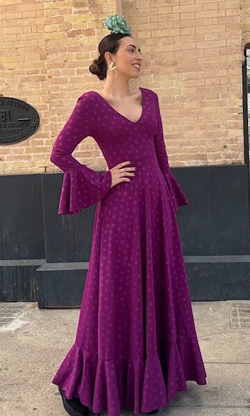 Vestido Flamenca Oroboy Lunares Buganvilla