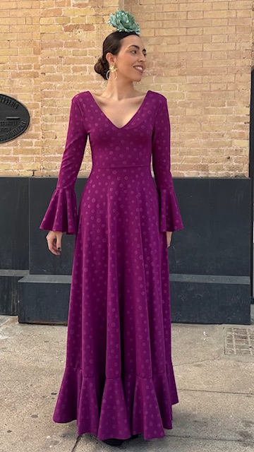 Vestido Flamenca Oroboy Lunares Buganvilla - Imagen 13