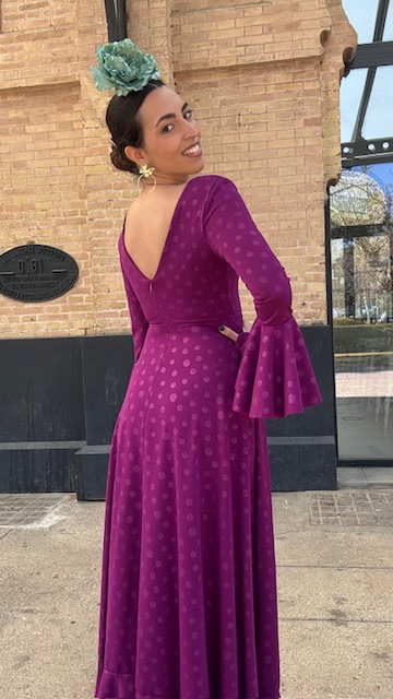 Vestido Flamenca Oroboy Lunares Buganvilla - Imagen 15