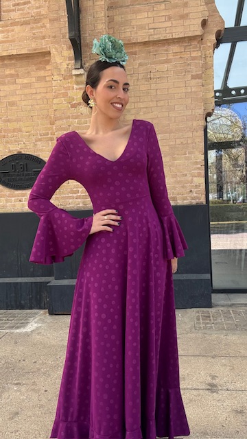 Vestido Flamenca Oroboy Lunares Buganvilla - Imagen 10