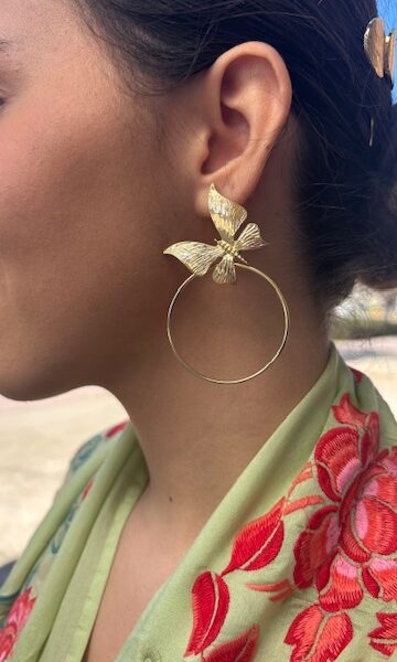 Pendientes flamenca mariposas
