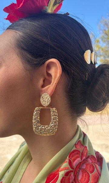 Pendientes Brocado dorado