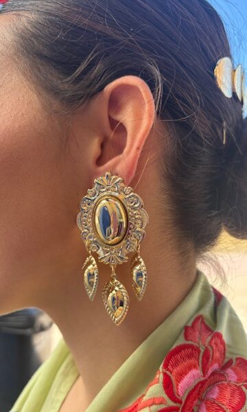 Pendientes Flamenca Amaia Dorados