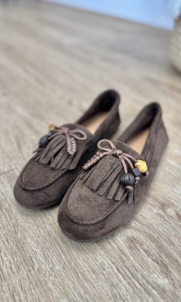 Mocasines Antelina Marrón Chocolate