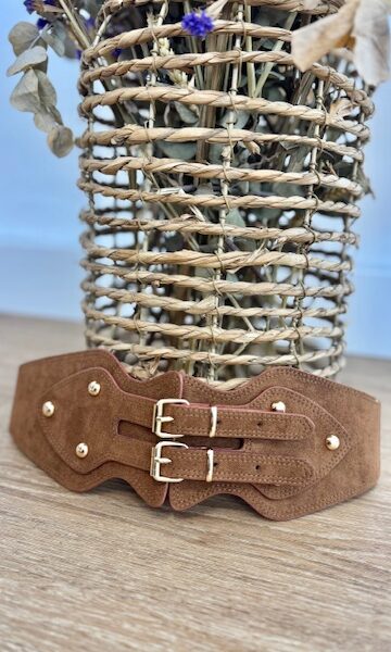 Cinturón Ancho Nicol Marrón